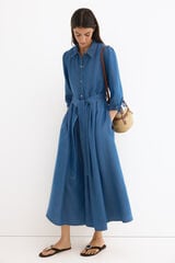 Pedro del Hierro Tencel denim shirt dress Blue