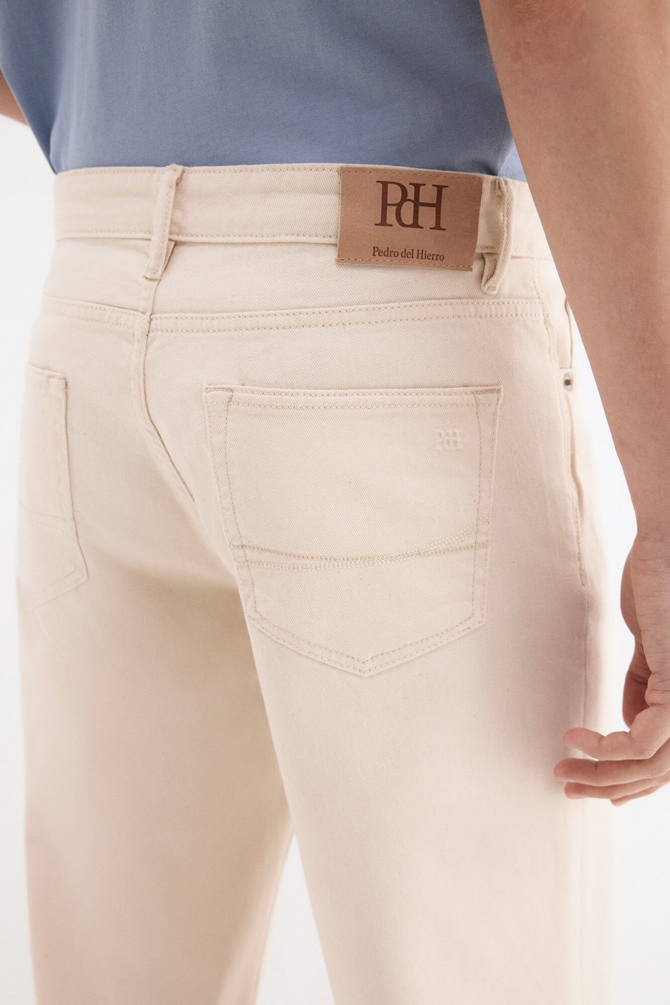 Pedro del Hierro Ecru denim new straight jeans Ecru