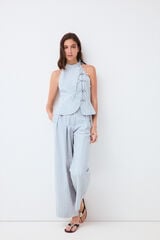 Pedro del Hierro Gingham print shirt Blue