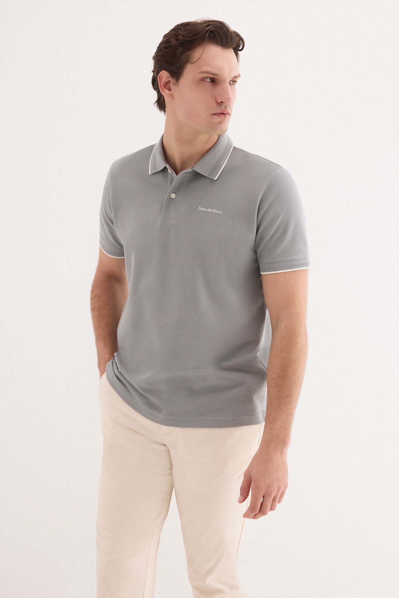 Pedro del Hierro Polo shirt with logo tips