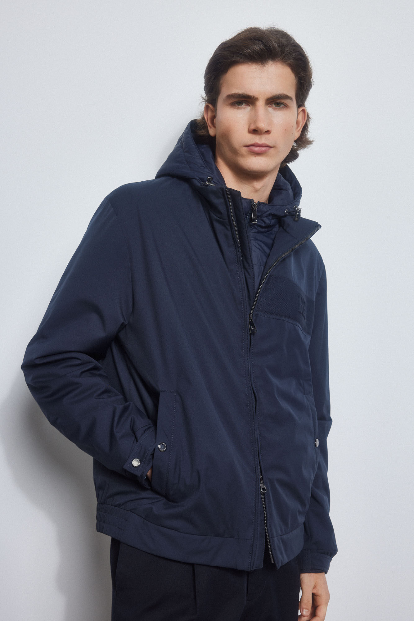 Pedro del Hierro Lined jacket Blue