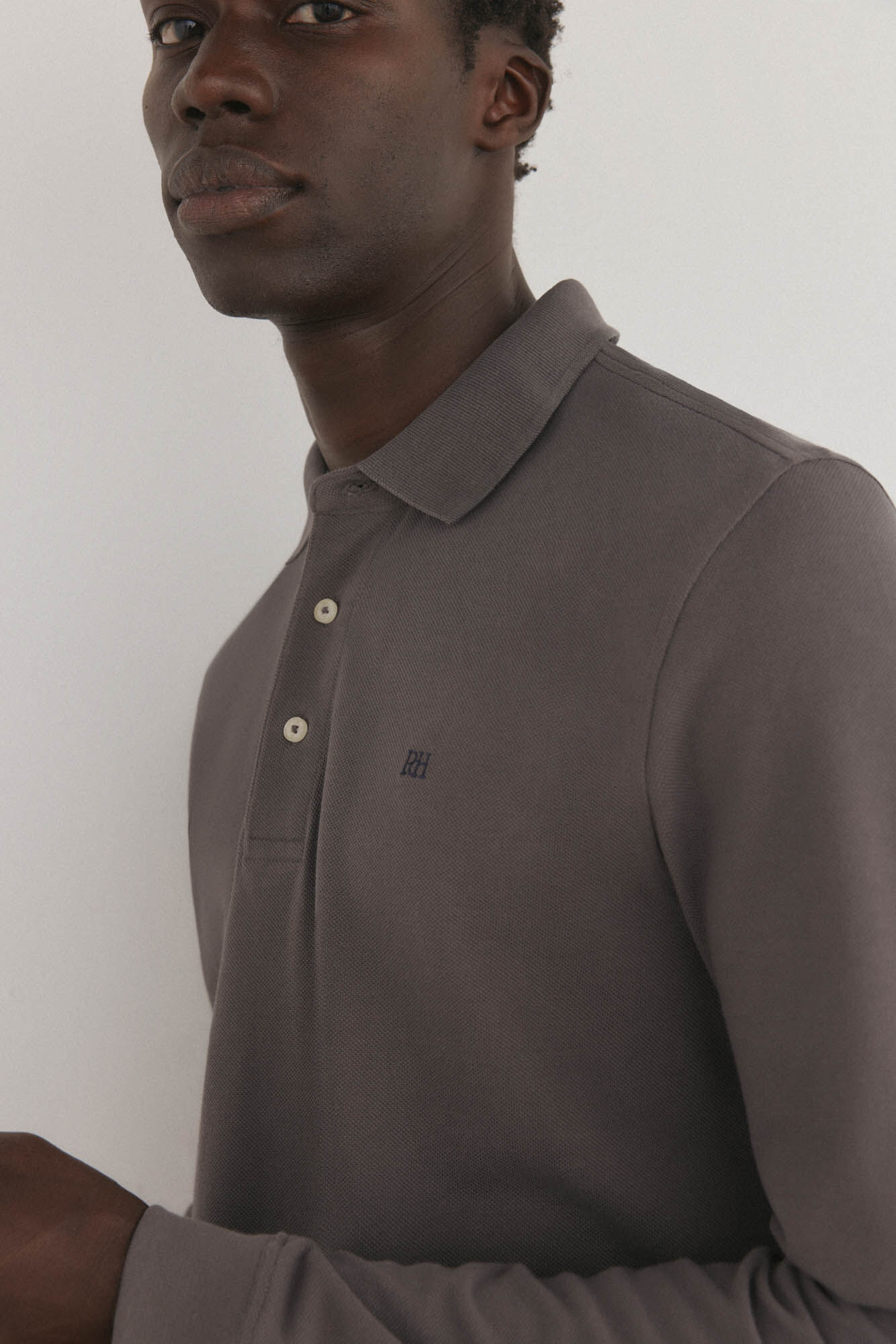 Pedro del Hierro Essential long-sleeved polo shirt