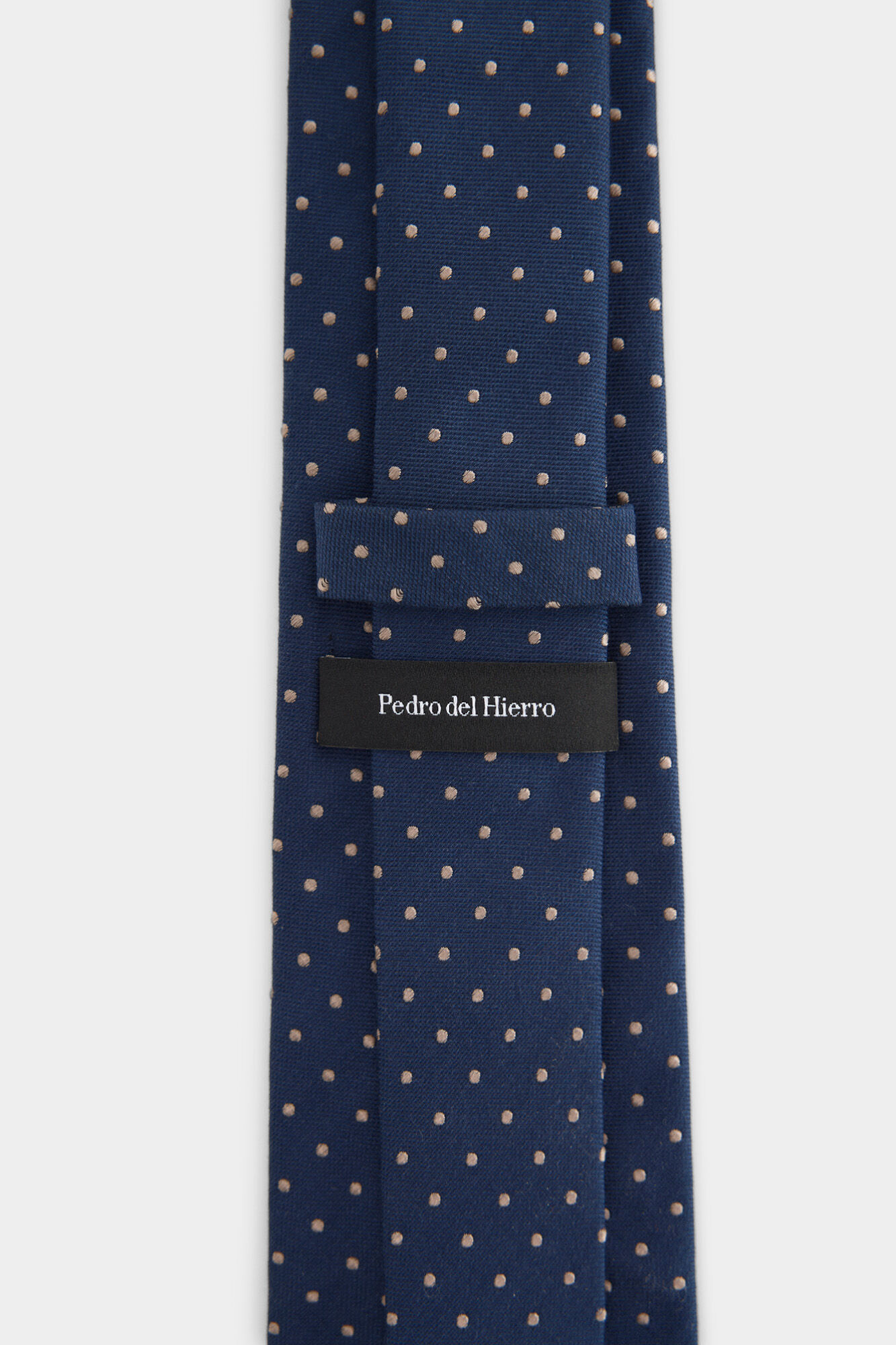 Pedro del Hierro Natural silk tie Blue