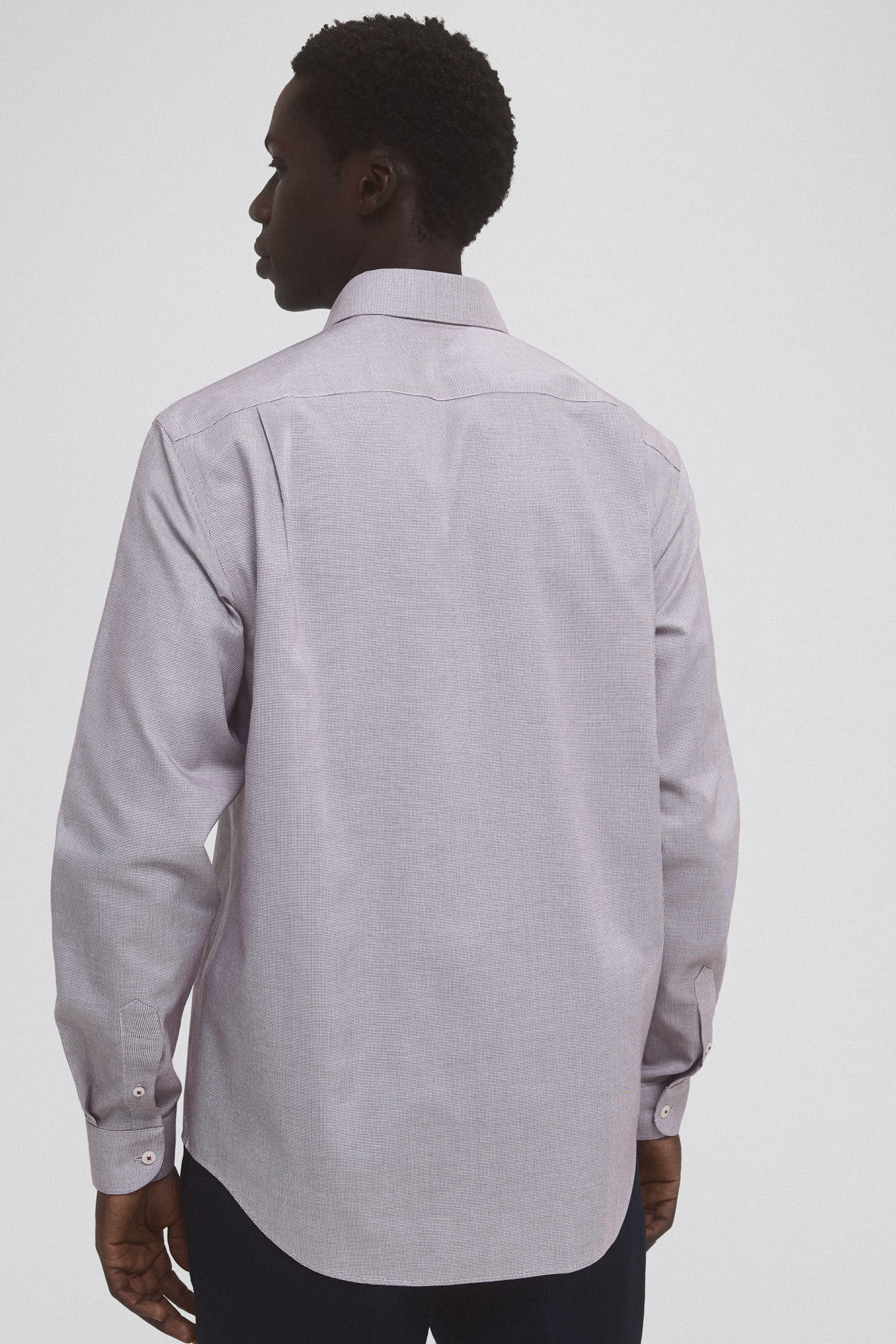 Pedro del Hierro Camisa social que n&atilde;o pode ser passada a ferro + resistente a manchas Bordeaux