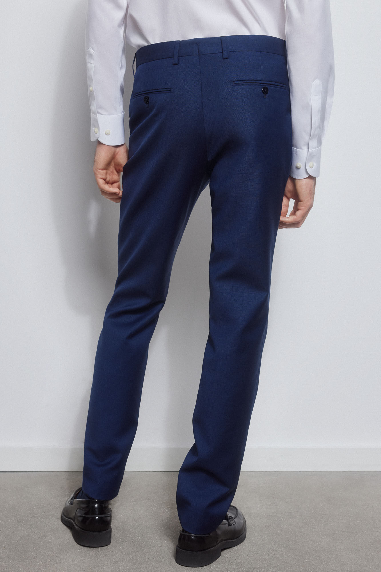 Pedro del Hierro Pantal&oacute;n azul bi-stretch slim Azul