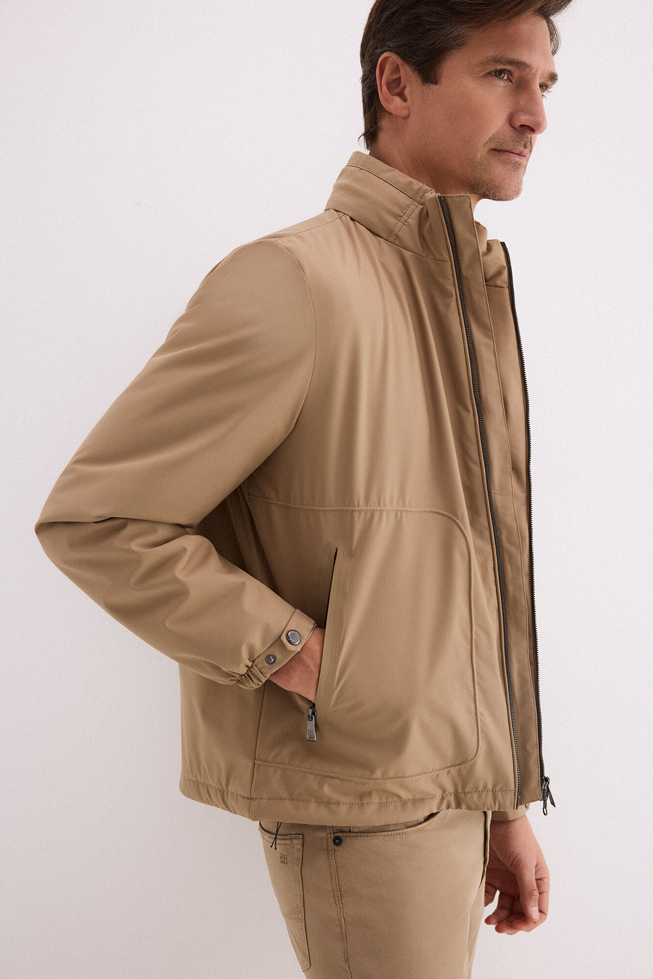 Pedro del Hierro Removable lining jacket Beige