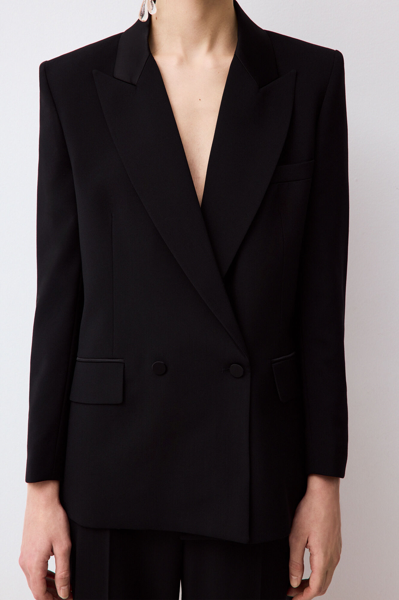 Pedro del Hierro Structured tailored blazer Black
