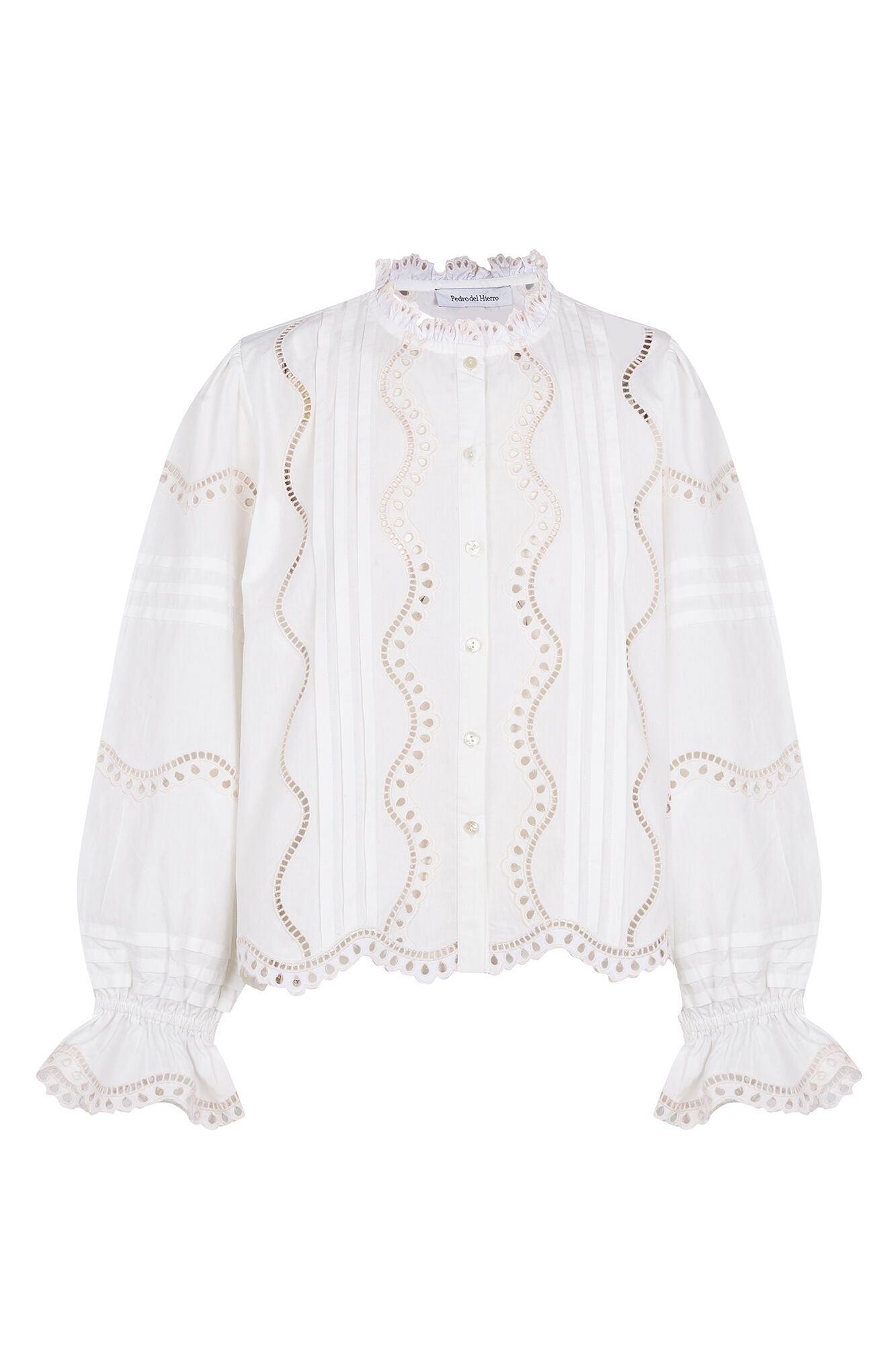 Pedro del Hierro Blusa bordada Branco