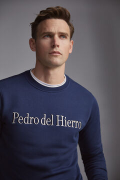 Pedro del Hierro Crew neck sweatshirt Blue