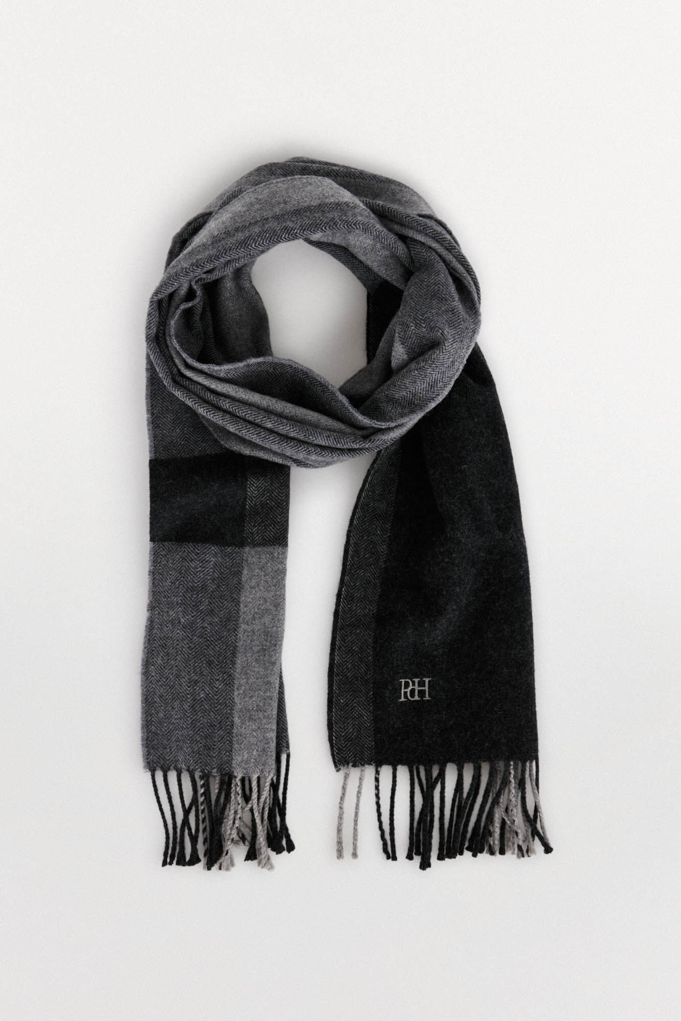 Pedro del Hierro Fabric scarf Grey