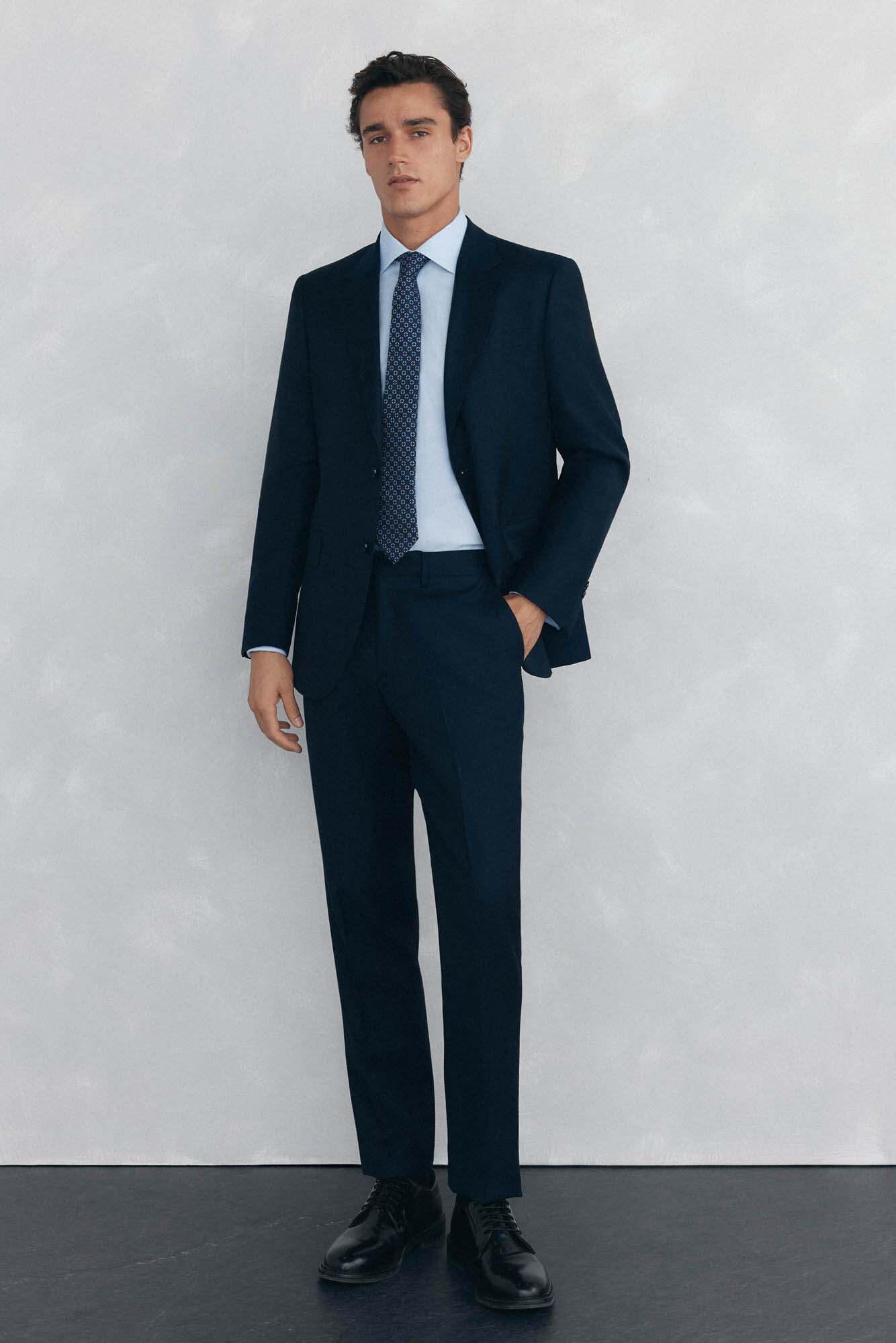 Pedro del Hierro Camisa pu&ntilde;o gemelos non iron + antimanchas Azul