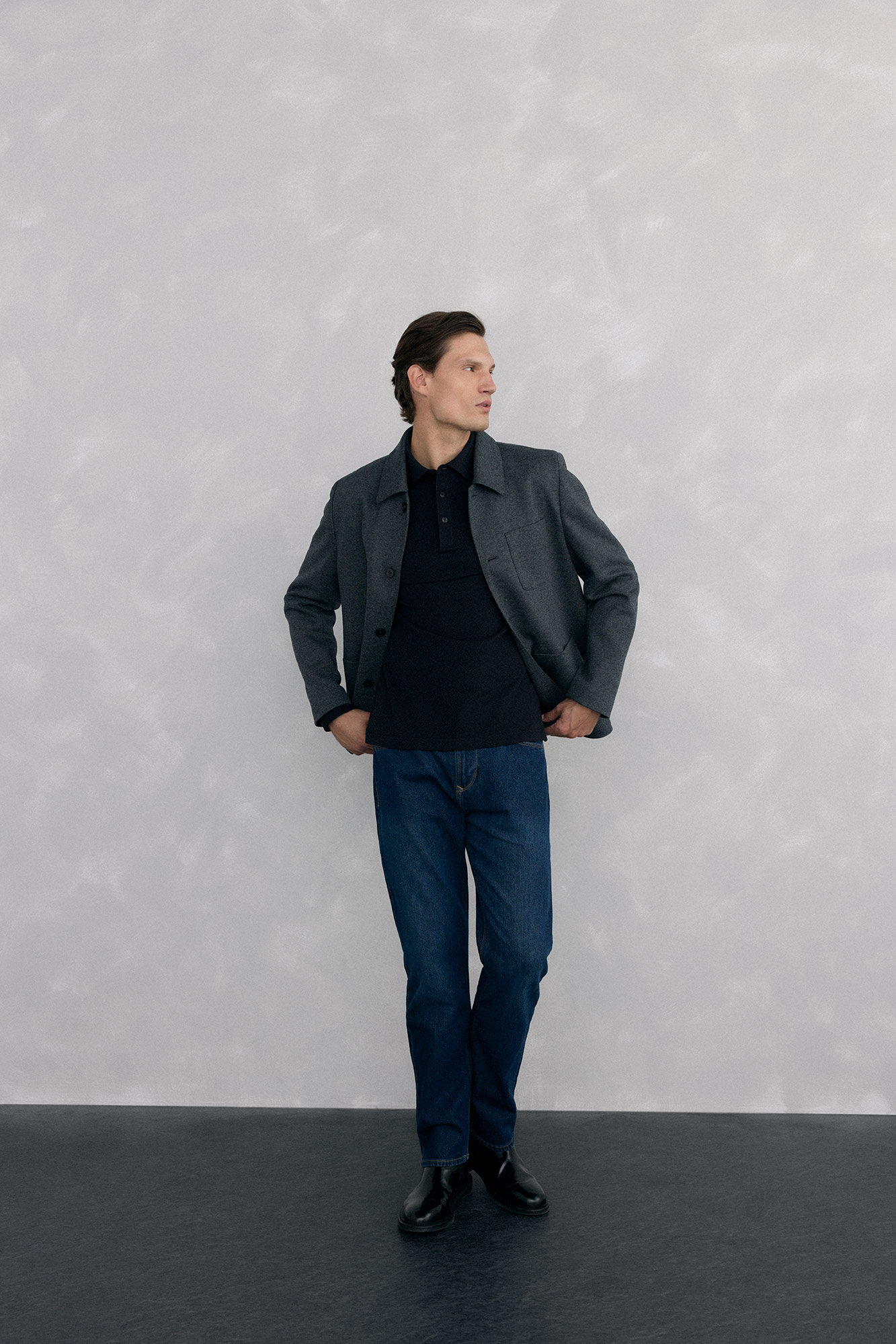 Pedro del Hierro Polo b&aacute;sico manga larga