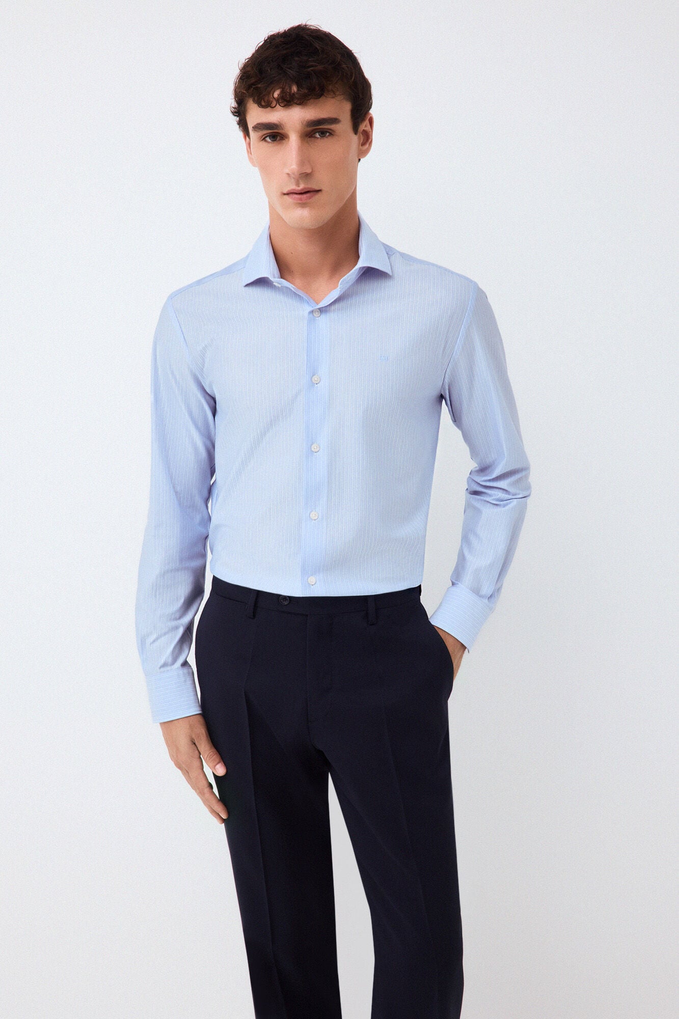 Pedro del Hierro Striped jersey-knit shirt