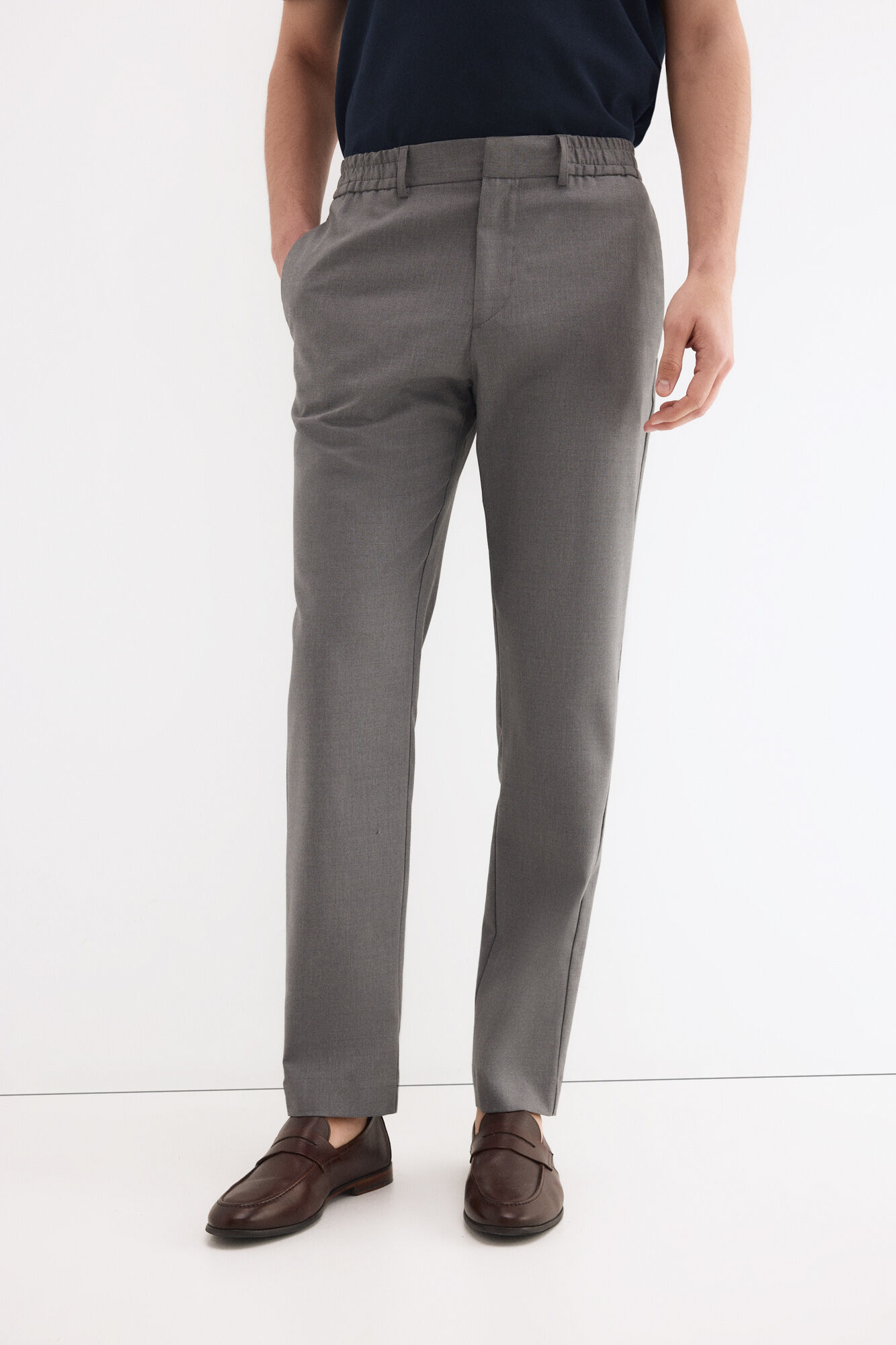 Pedro del Hierro Side elastic trousers
