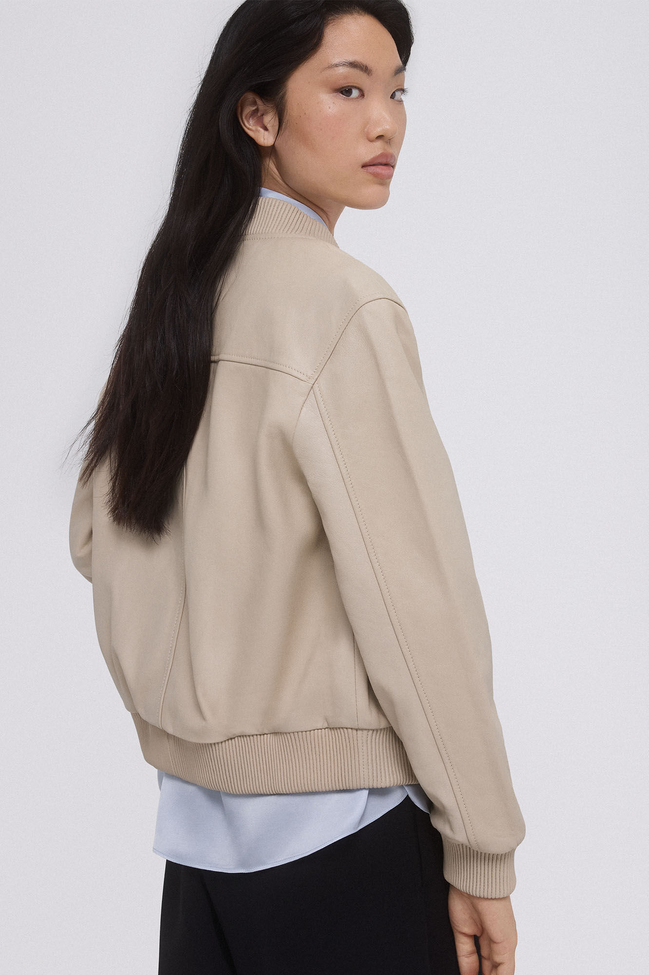 Pedro del Hierro Bomber nappa Ecru