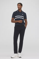 Pedro del Hierro Striped golf polo Blue