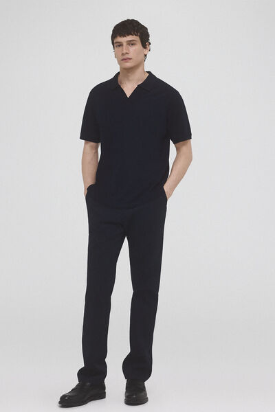 Pedro del Hierro Regular fit premium flex chinos Blue