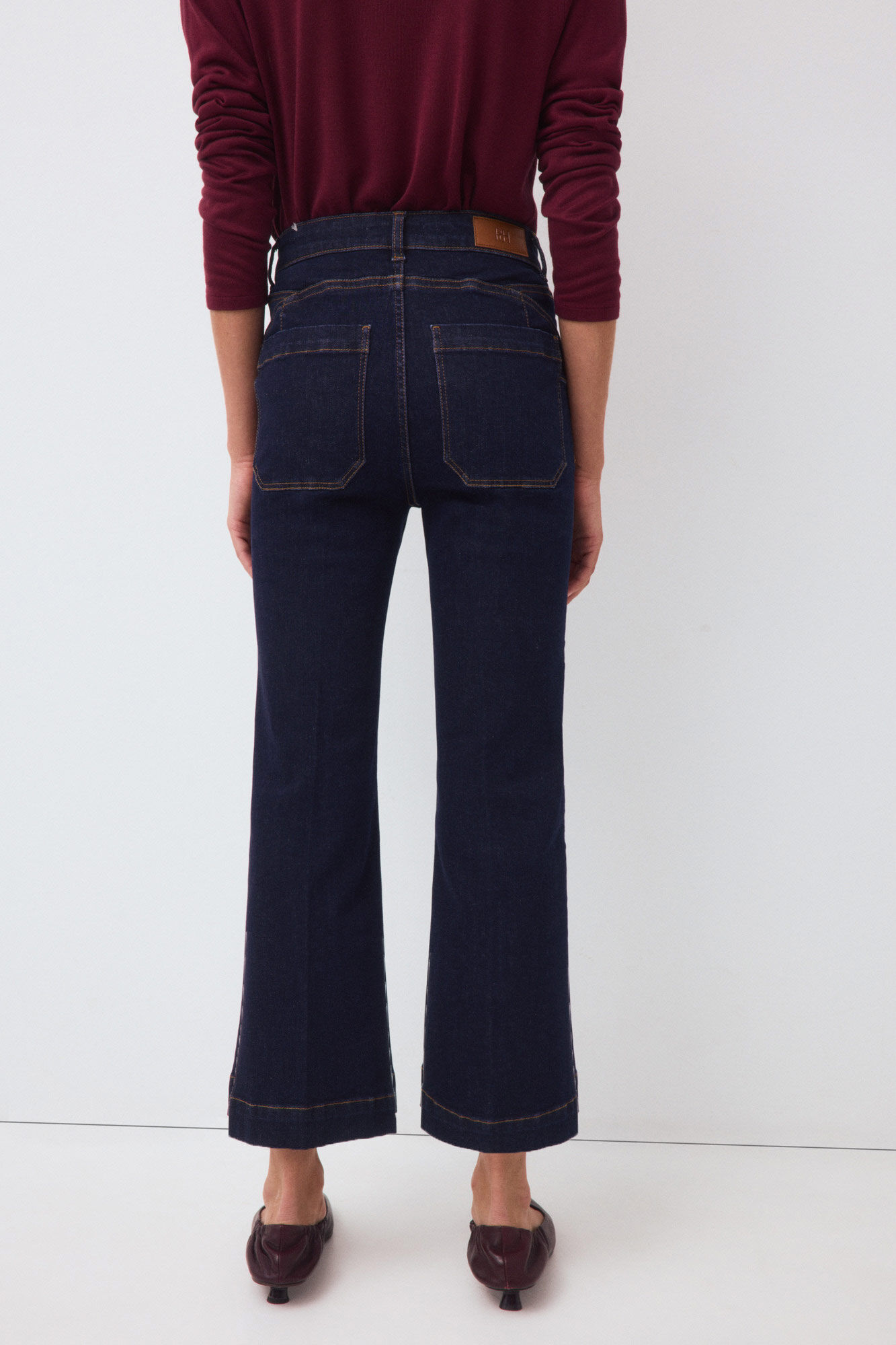 Pedro del Hierro Capri push up flare jeans Blue