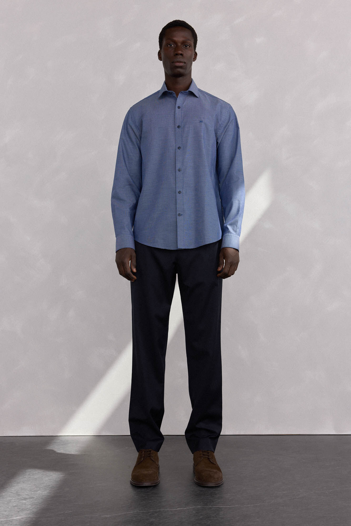 Pedro del Hierro Camisola estruturada f&aacute;cil de passar + modelagem regular anti-odor