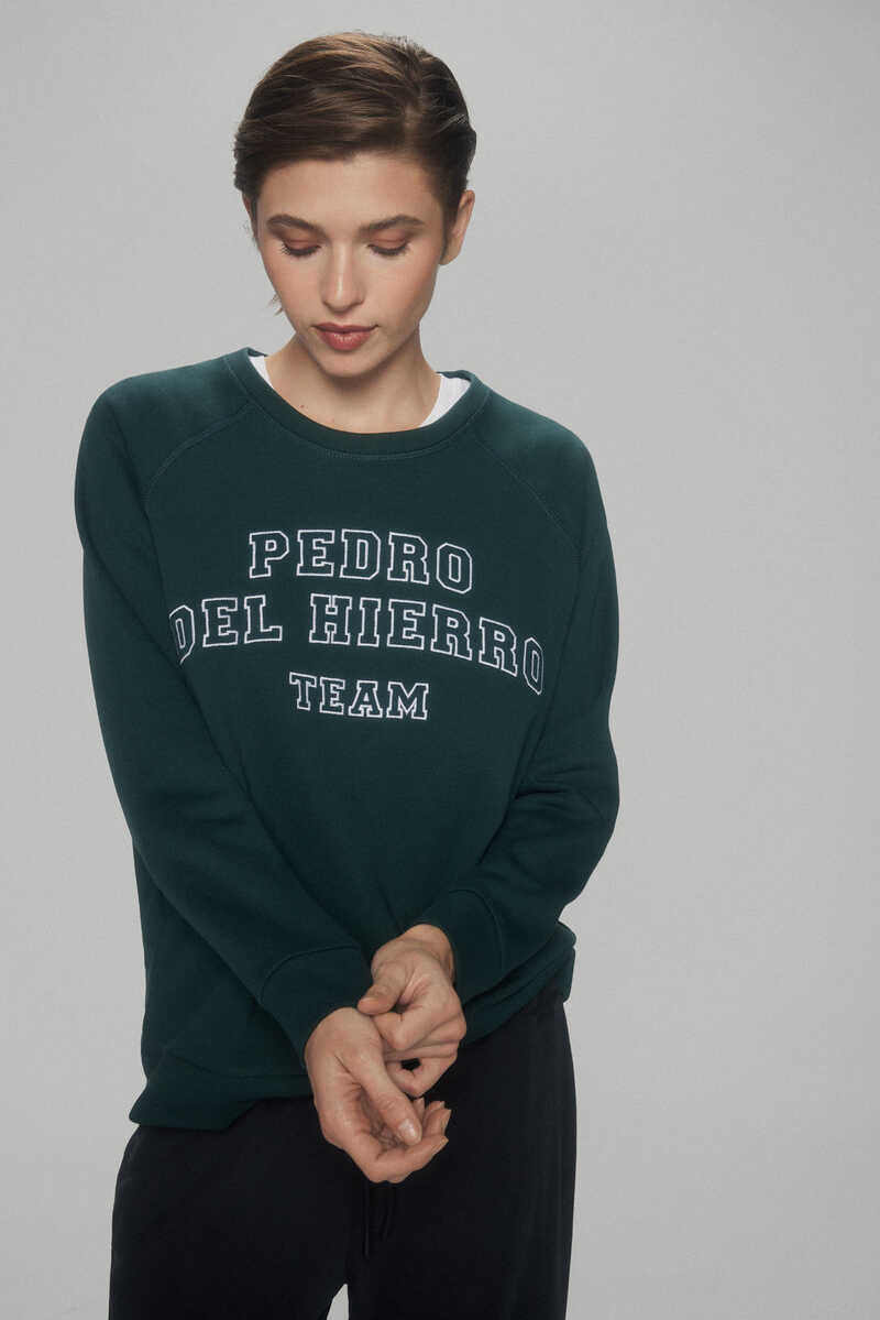Pedro del Hierro Logo sweatshirt Green