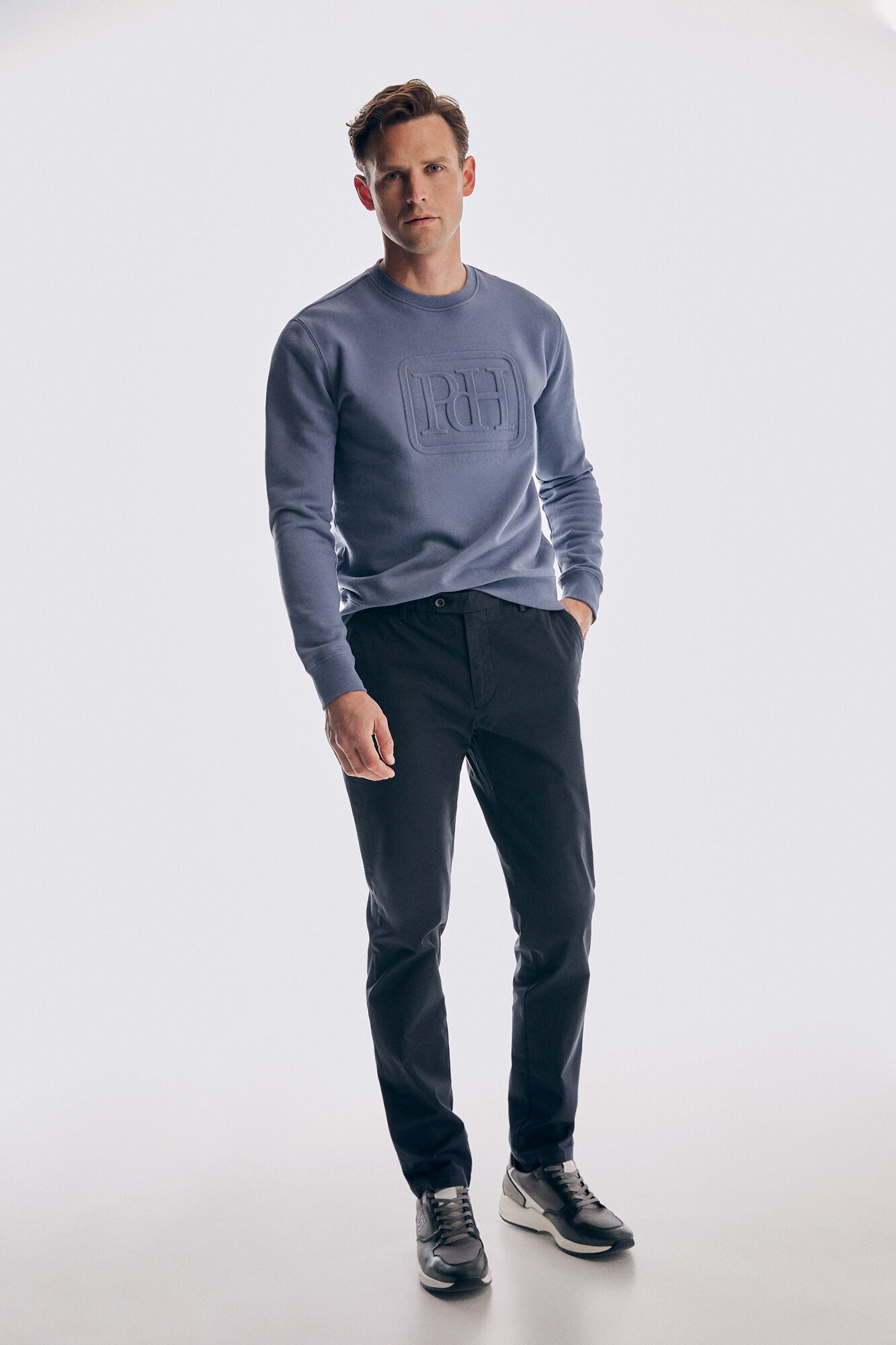 Pedro del Hierro Regular fit Premium Flex chinos Blue