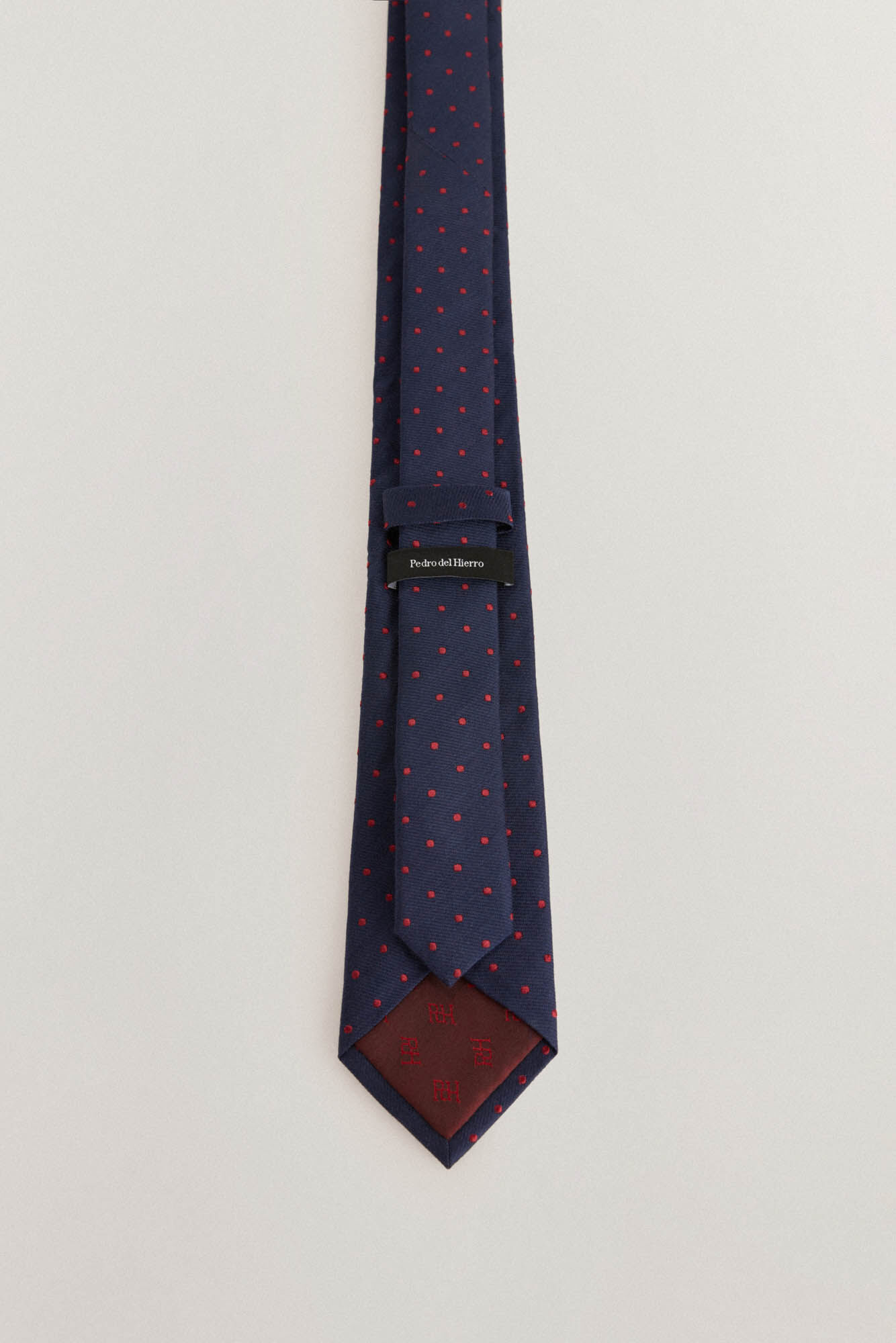 Pedro del Hierro Gravata seda natural Azul