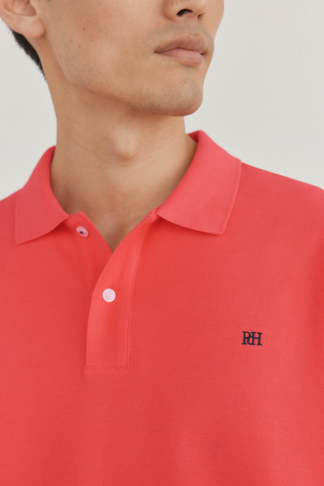 Pedro del Hierro Polo b&aacute;sico piqu&eacute; Vermelho