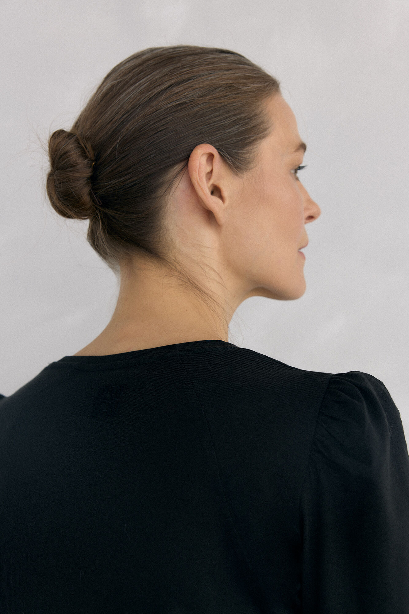 Pedro del Hierro Camiseta b&aacute;sica frunce Black