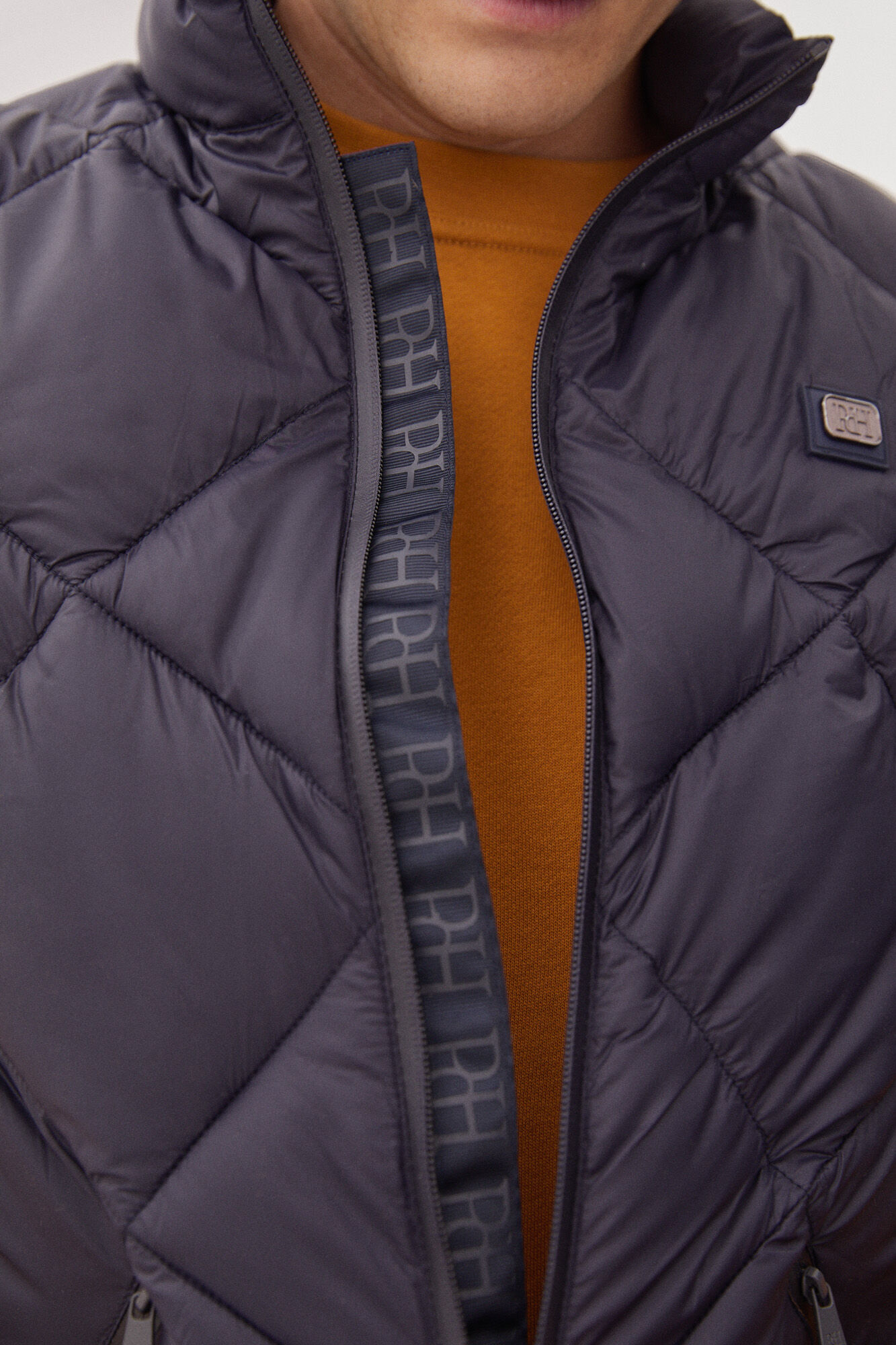 Pedro del Hierro Chaleco de rombos Azul