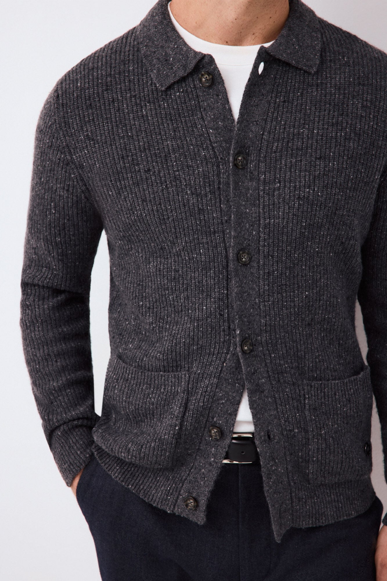 Pedro del Hierro Italian premium yarn knit cardigan