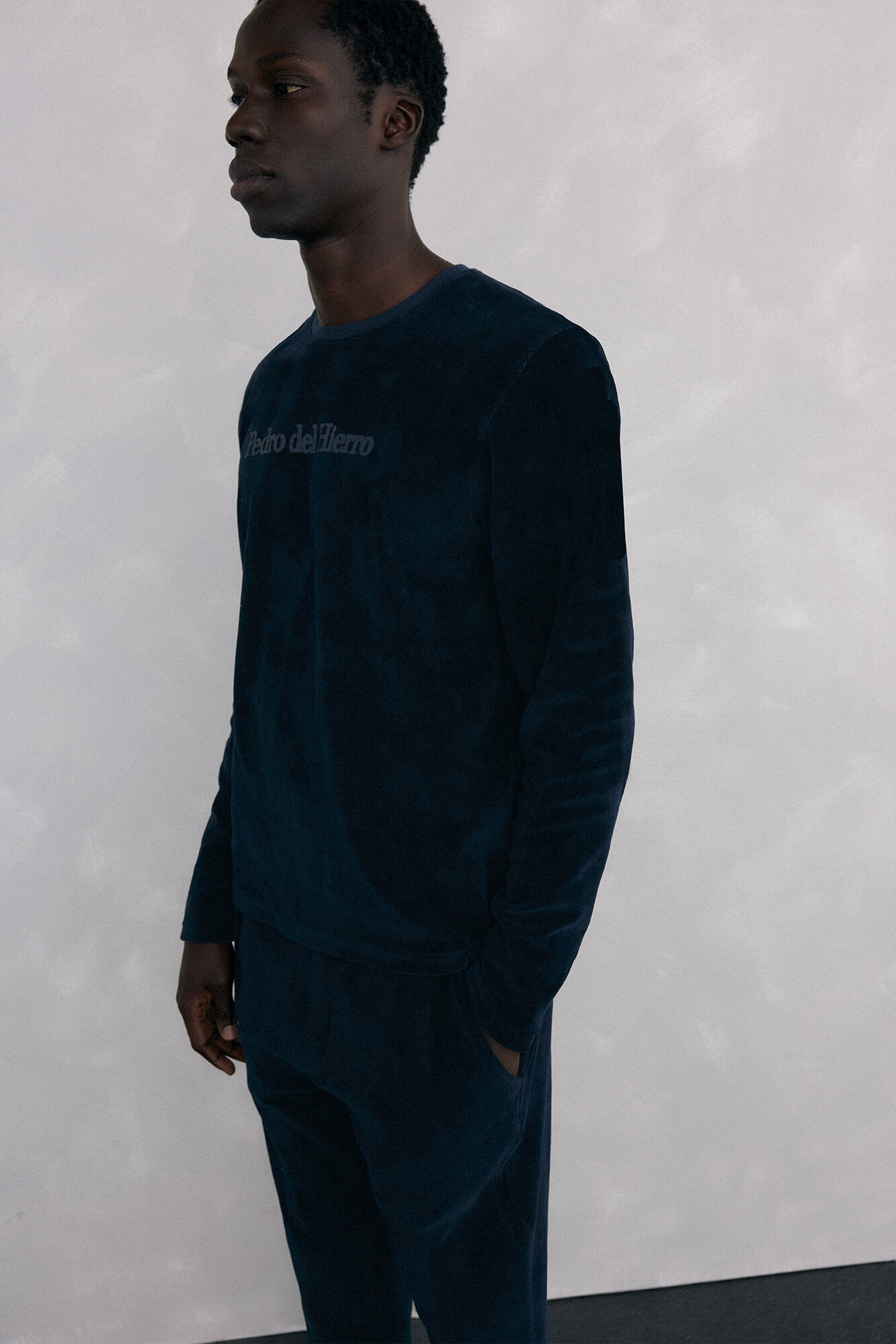 Pedro del Hierro Velvet pyjamas set Blue