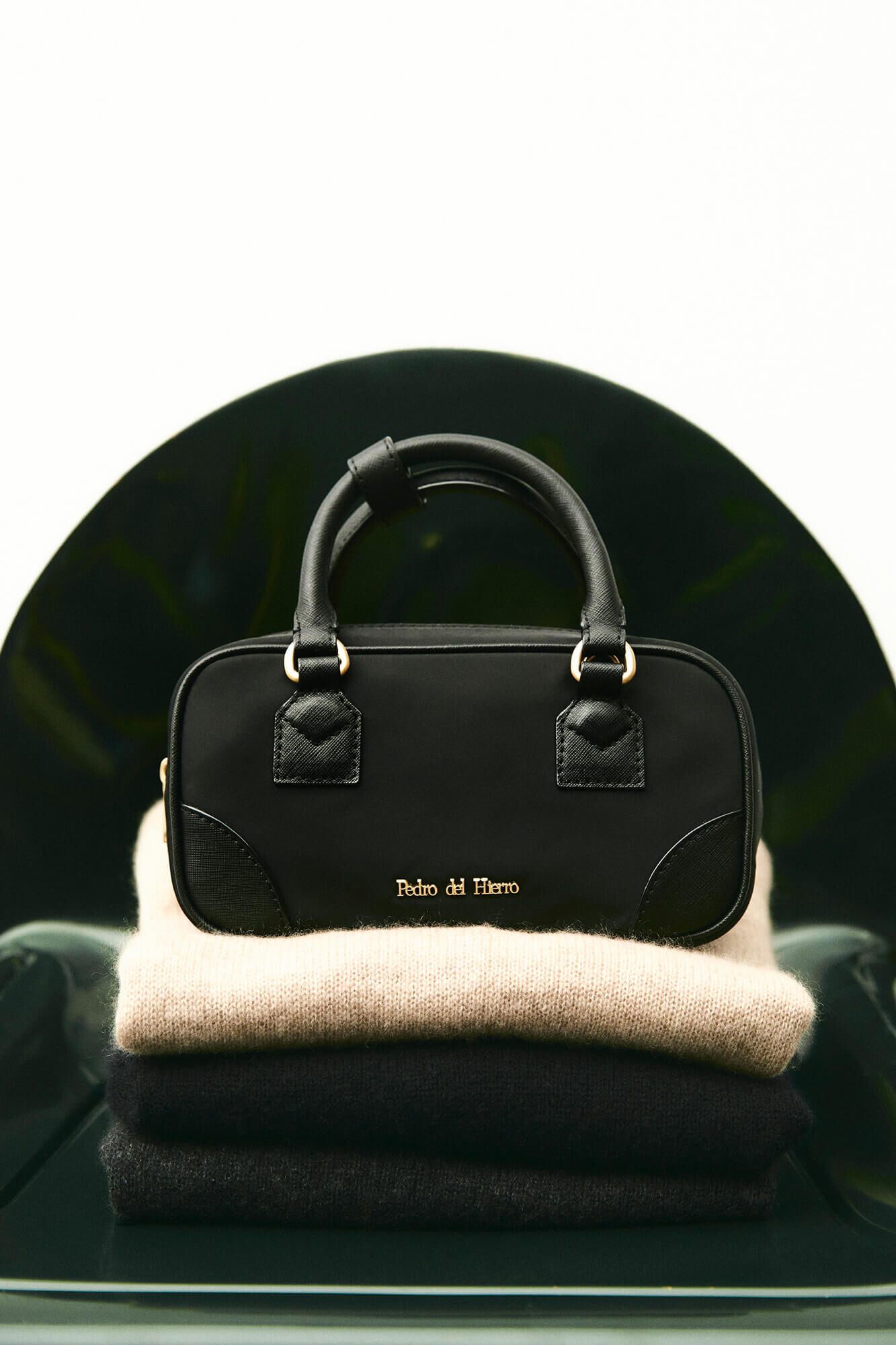 Pedro del Hierro Nylon crossbody bag with zippers