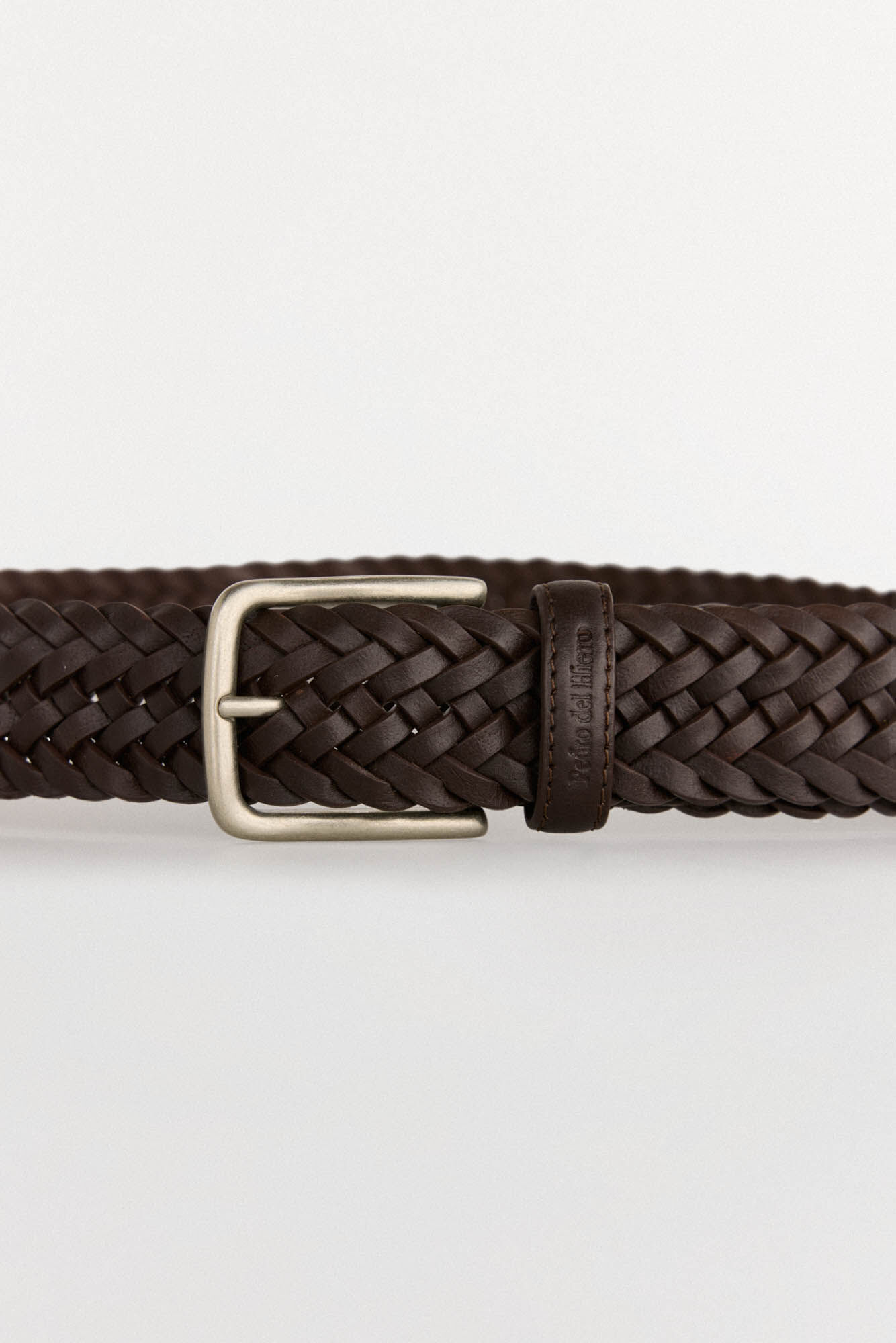 Pedro del Hierro Braided leather belt