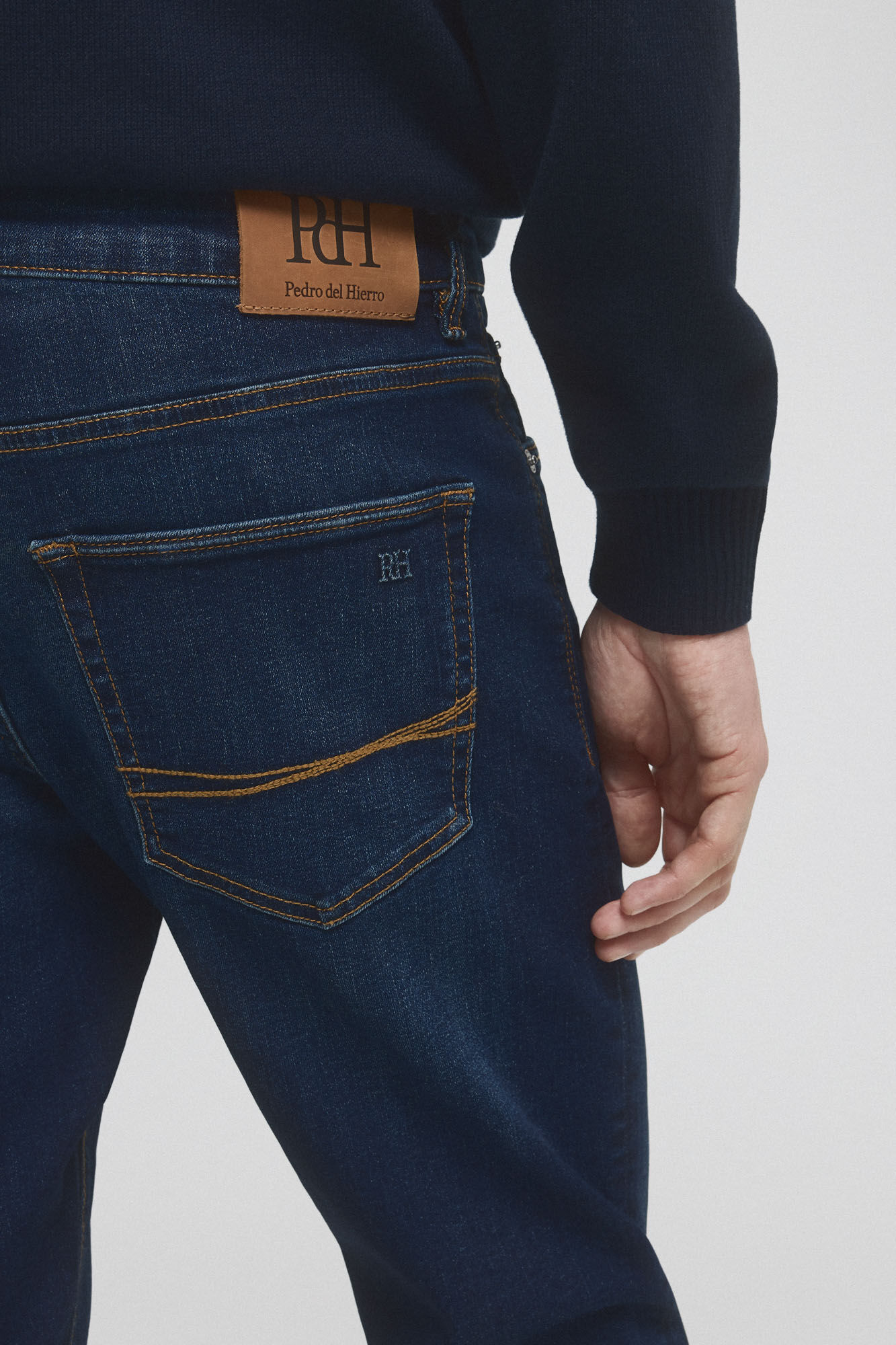 Pedro del Hierro Slim fit Premium Flex lightweight jeans Blue