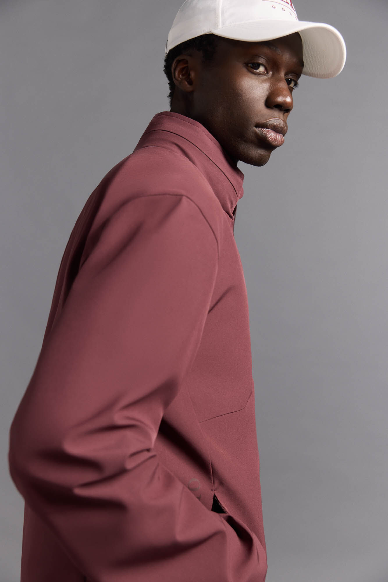 Pedro del Hierro Plain golf jacket Burgundy