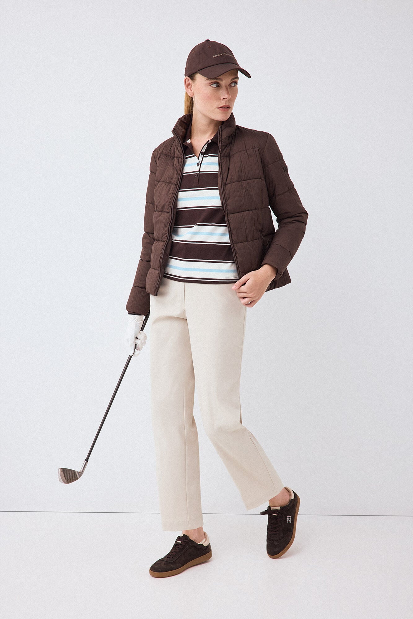 Pedro del Hierro Puffer anorak Brown