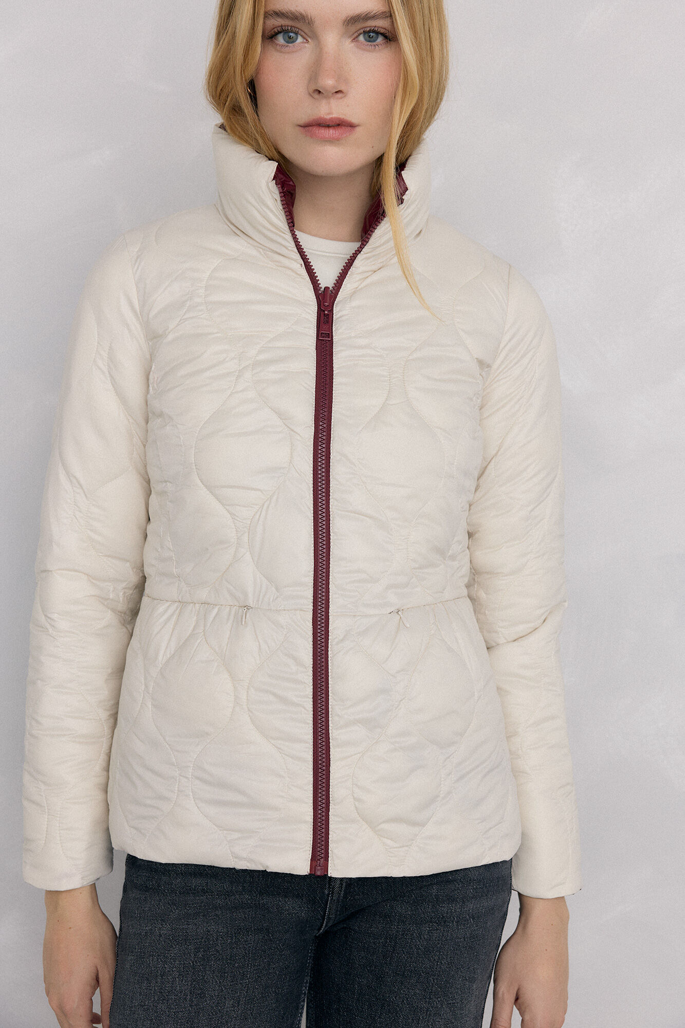 Pedro del Hierro Ultralight curto revers&iacute;vel Bordeaux