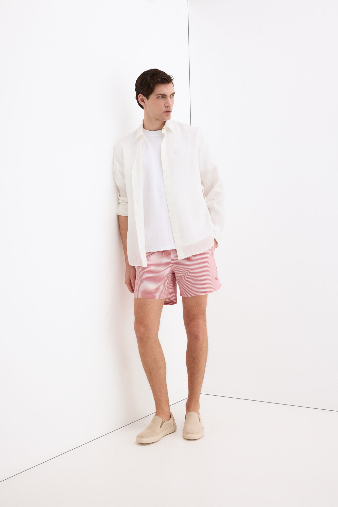 Pedro del Hierro Structured fabric swimwear Coral