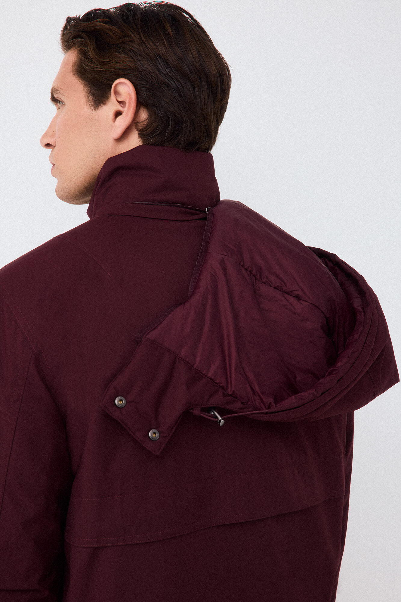 Pedro del Hierro Four-pocket field jacket Burgundy