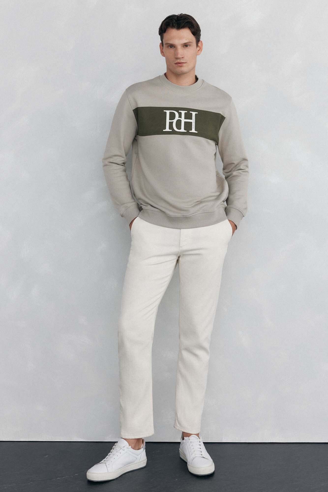 Pedro del Hierro Sweatshirt com logo Verde