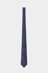Pedro del Hierro Extra-fine silk tie Blue