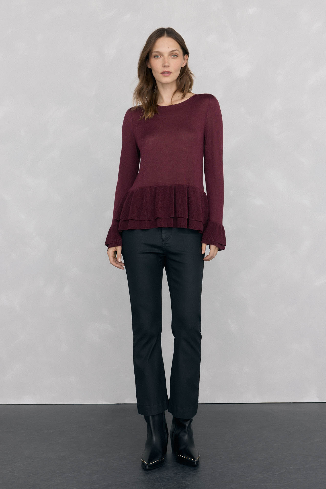 Pedro del Hierro Jersey brillo volantes