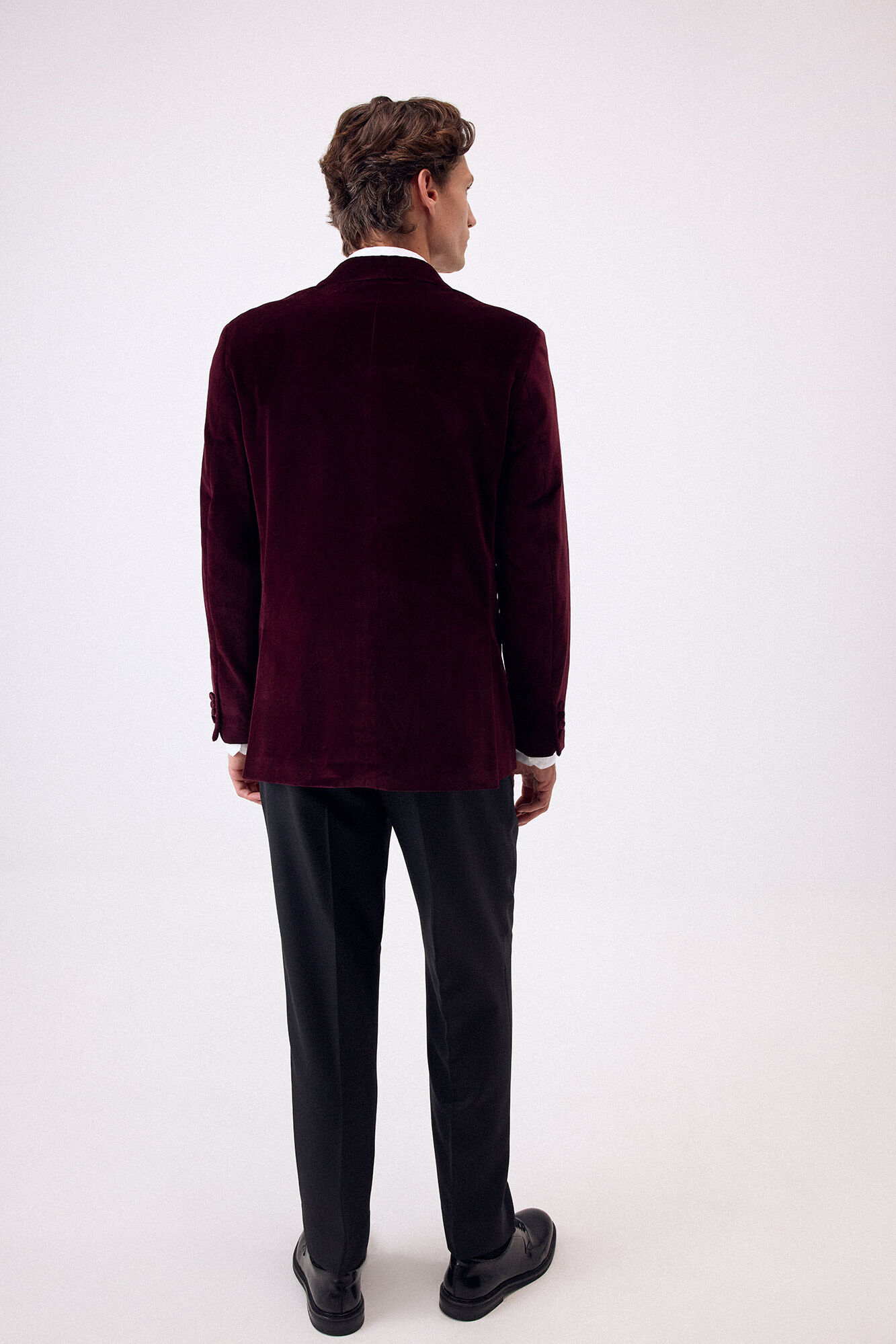 Pedro del Hierro Velvet blazer Burgundy