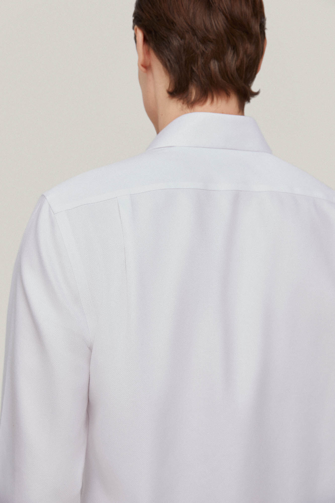Pedro del Hierro Camisa vestir estructura lisa non iron + antimanchas Blanco