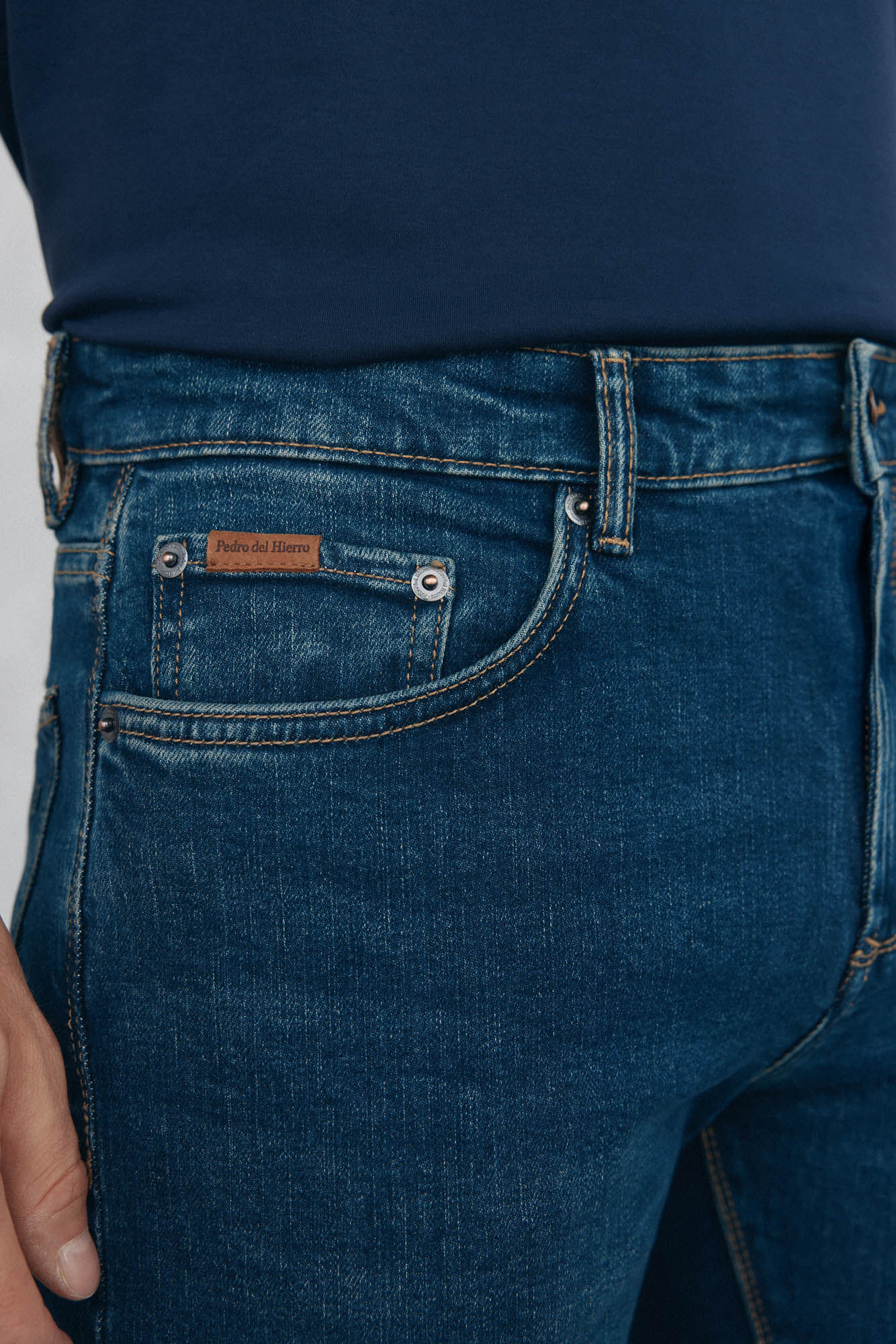 Pedro del Hierro Cal&ccedil;as de ganga premium flex regular fit Azul