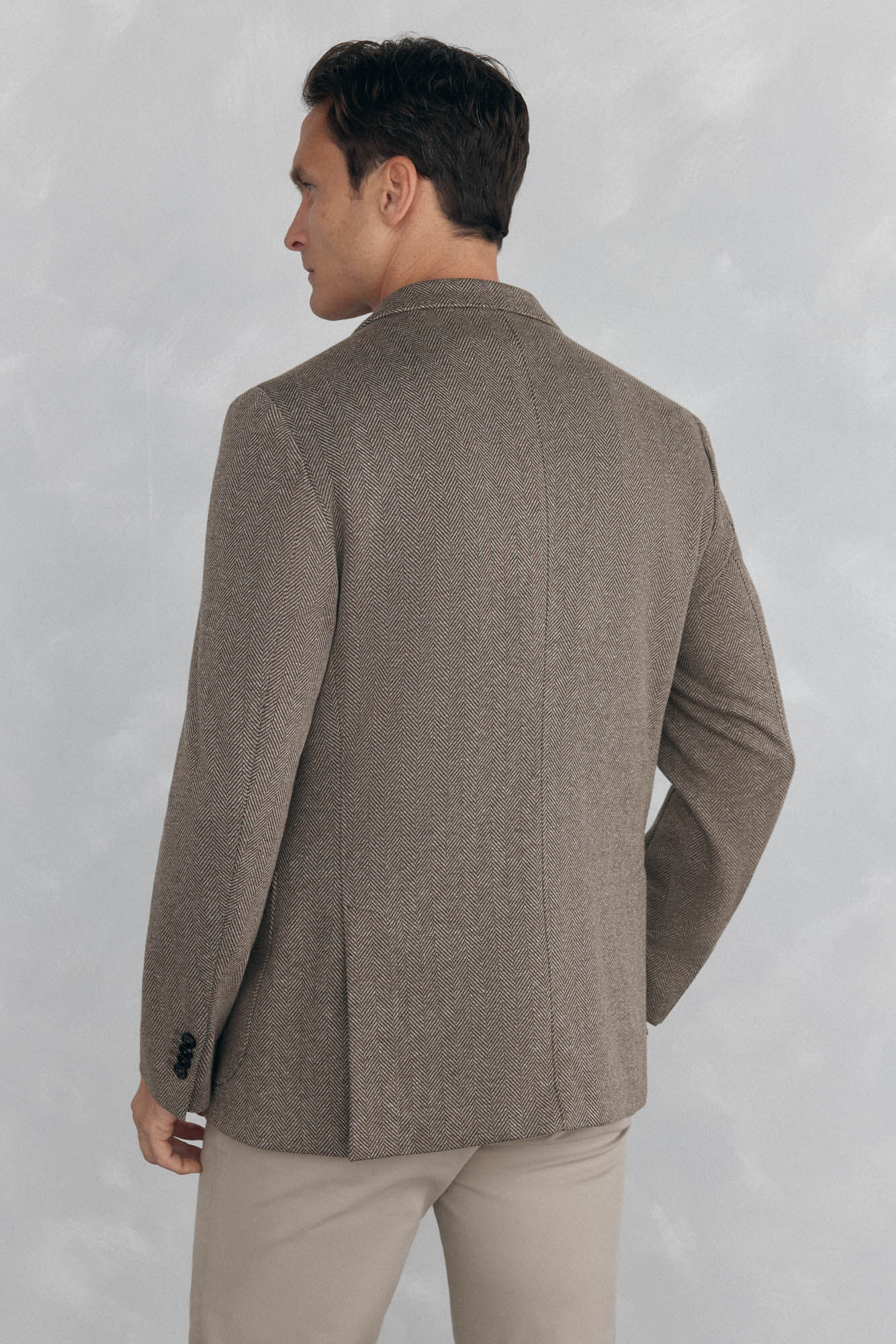 Pedro del Hierro malha de espiga com vistas remov&iacute;veis Marrom