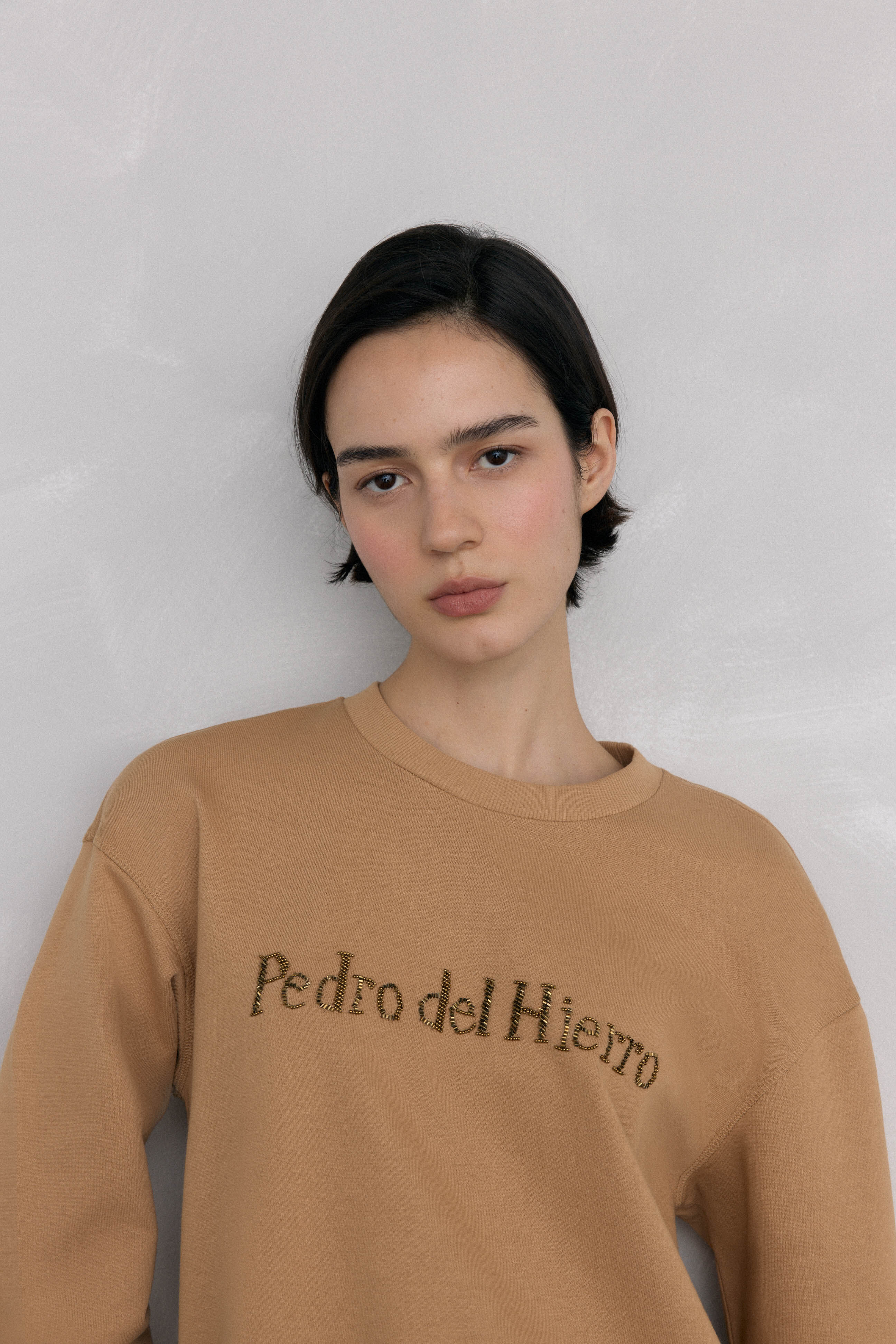 Pedro del Hierro Rhinestone logo sweatshirt