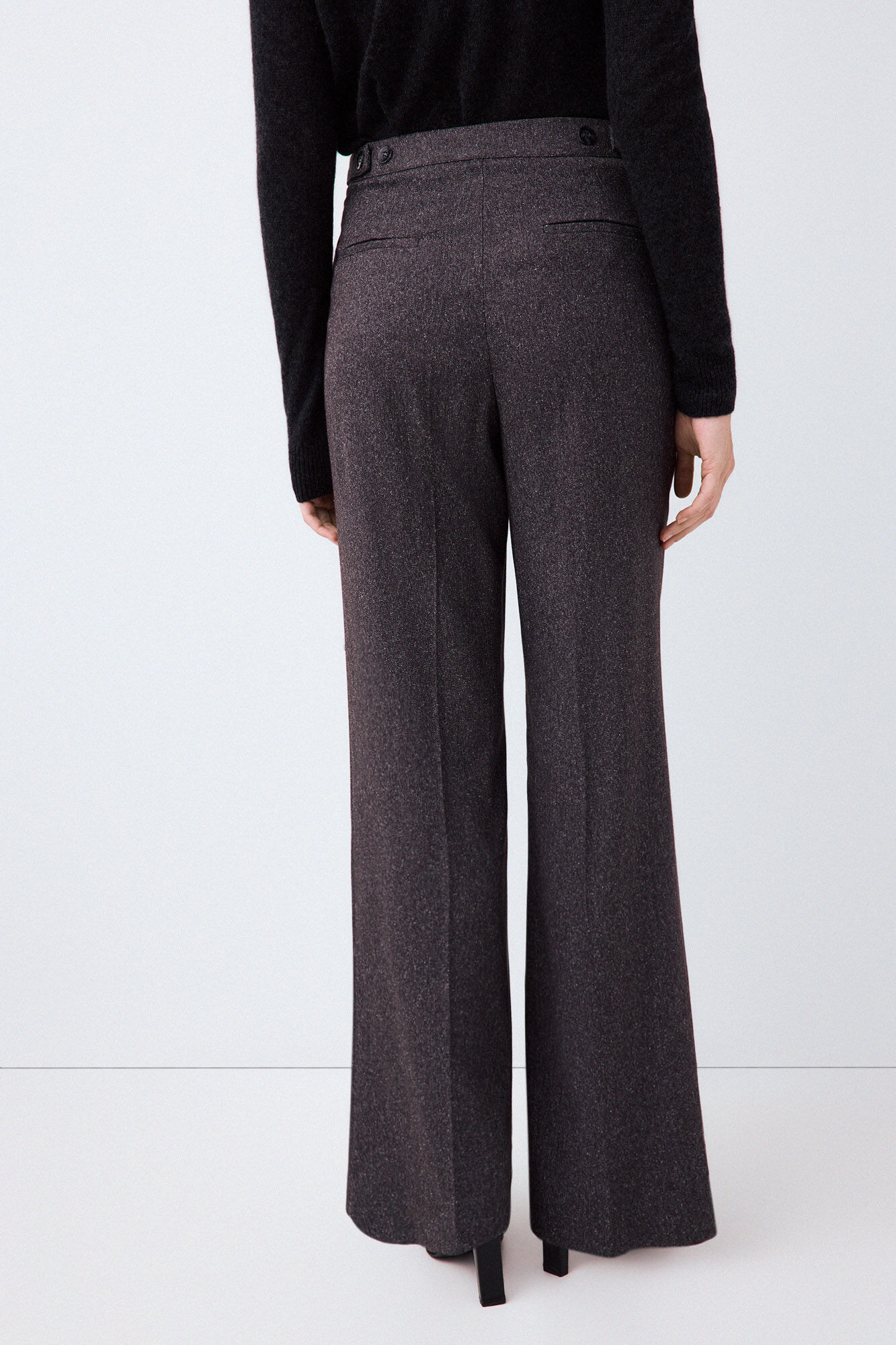 Pedro del Hierro Straight trousers Grey