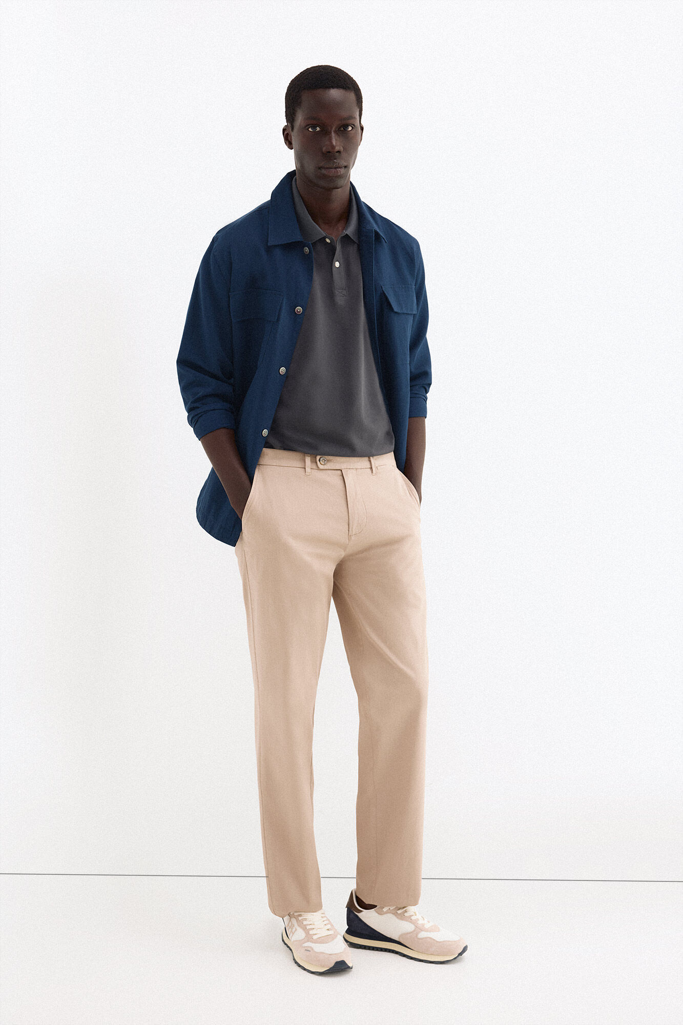 Pedro del Hierro Polo b&aacute;sico tips Gris