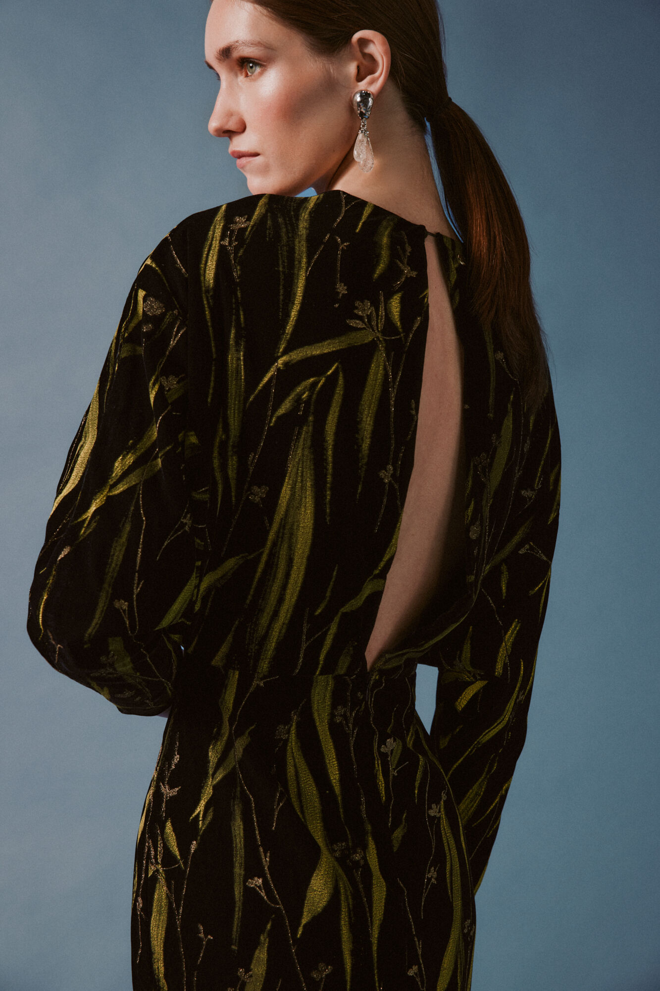 Pedro del Hierro Velvet long dress